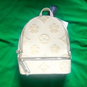 New Cream Classic Fashion 2 in 1 Backpack/Wallet